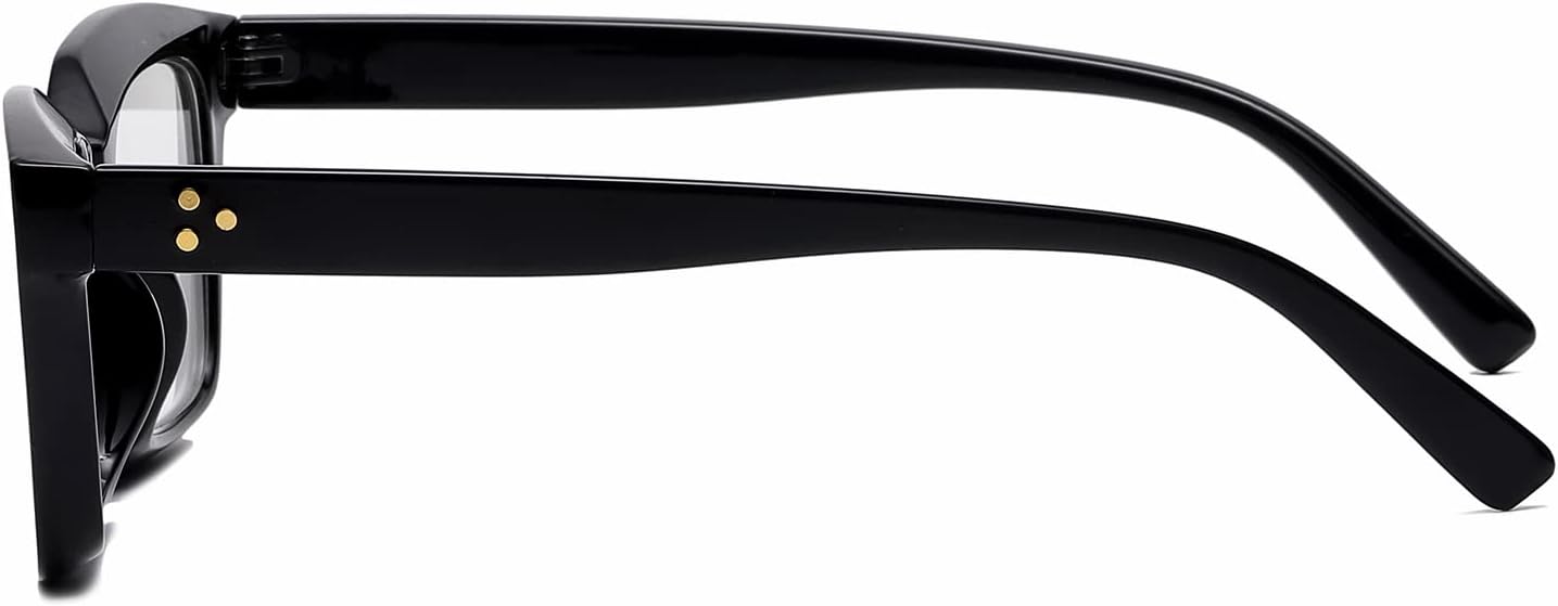 EYLRIM Classic Thick Square Frame Clear Lens Glasses for Women Men Non Prescription Eyeglasses