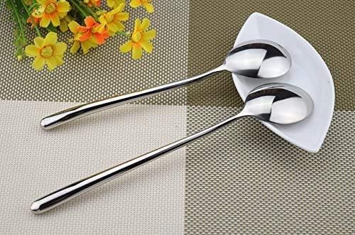 Stainless Steel Soup Spoons Long Handled Spoons Silver Pack of 5