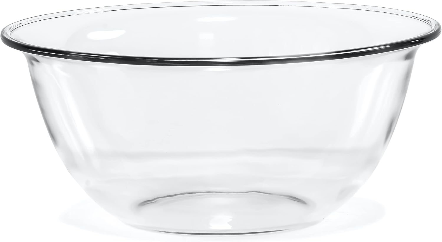 Red Co. 10.5” Dia Round Clear Glass 3 Qt Mixing Prep and Serving Bowl  Large