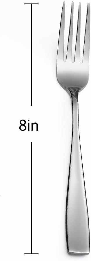 Stainless Steel Dinner/Salad Forks Set 24-Piece 8 Inches