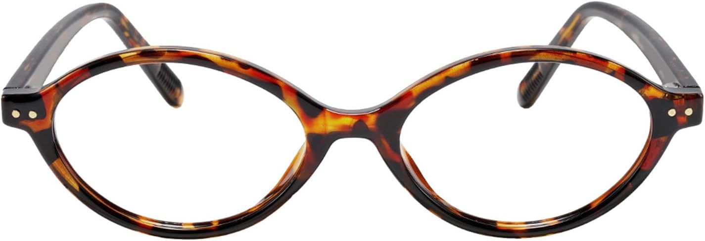 TIJN Olisa Blue Light Blocking Glasses for Women Men Oval Glasses Frame Bluelight Glasses for Gaming/Computer/Screen
