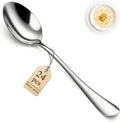 Berglander Dinner Spoons Set 24pcs  7.36" Food Grade Stainless Steel Silverware Soup Spoon Tablespoon for Home  Kitchen or Restaurant Mirror Polished  Dishwasher Safe