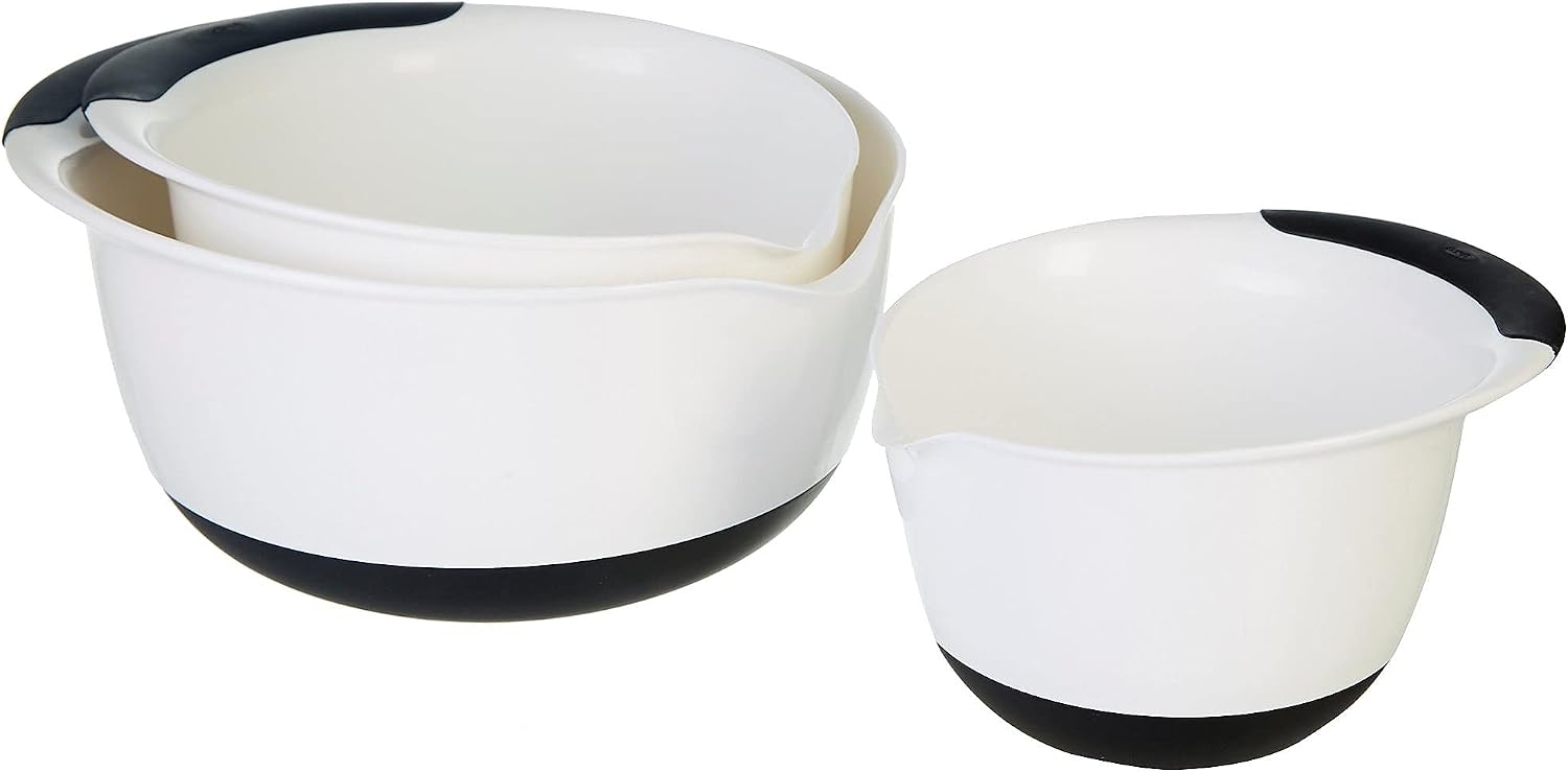 OXO 3 Piece Mixing Bowl Set Plastic Asst  3 EA