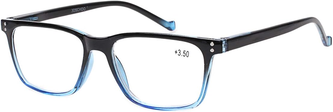 JOSCHOO 5 Pack Reading Glasses Men Women Spring Hinges Comfortable Glasses for Reading (5 Mix  1.75)