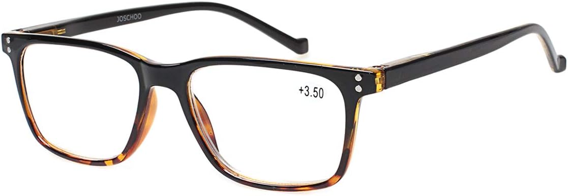 JOSCHOO 5 Pack Reading Glasses Men Women Spring Hinges Comfortable Glasses for Reading (5 Mix  1.75)