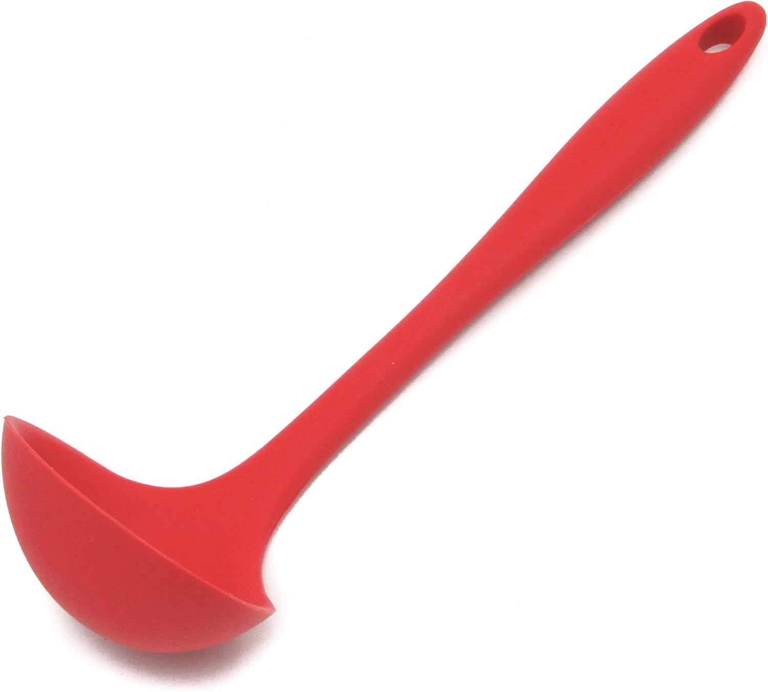 Chef Craft Premium Silicone Cooking Ladle  11.25 inch  Red