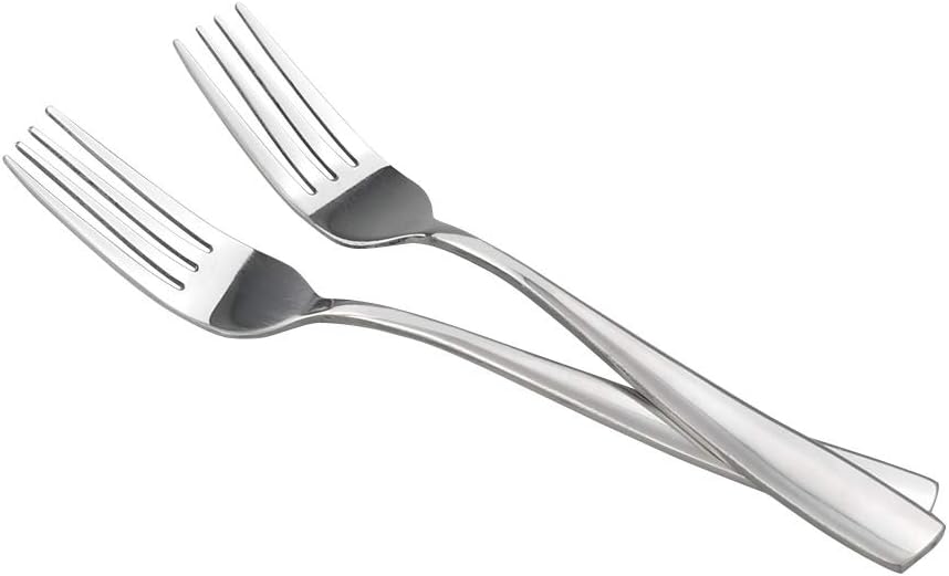 16-Piece Stainless Steel Salad Forks  Dessert Forks