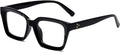 EYLRIM Classic Thick Square Frame Clear Lens Glasses for Women Men Non Prescription Eyeglasses