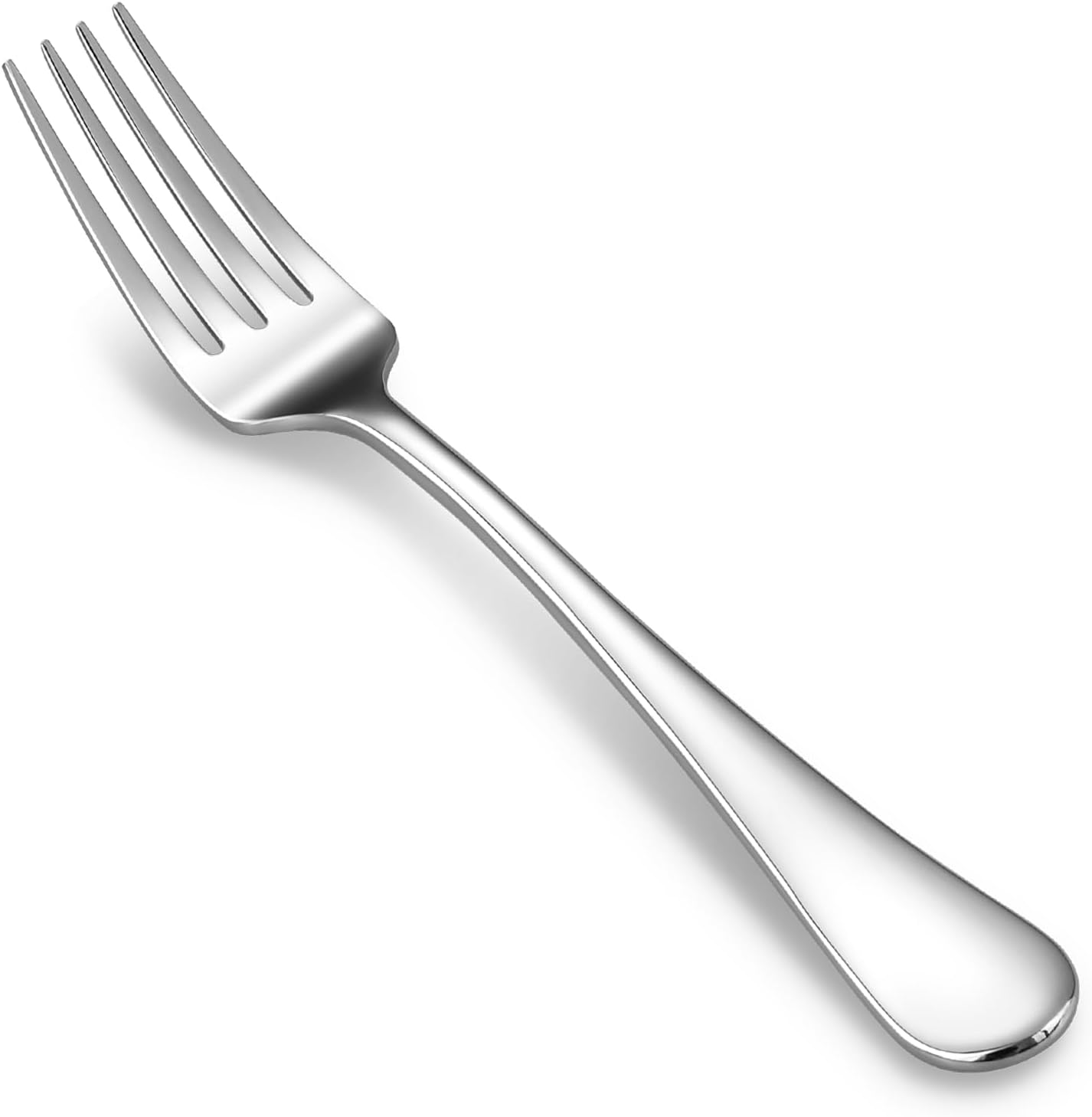 KEAWELL Premium Fine Verona 4-Piece 7.4 inch Fork Set – 18/10 Stainless Steel  Heavy-Duty Mirror-Finished Silverware for Elegant Everyday Dining and Entertaining (4  Salad Forks)