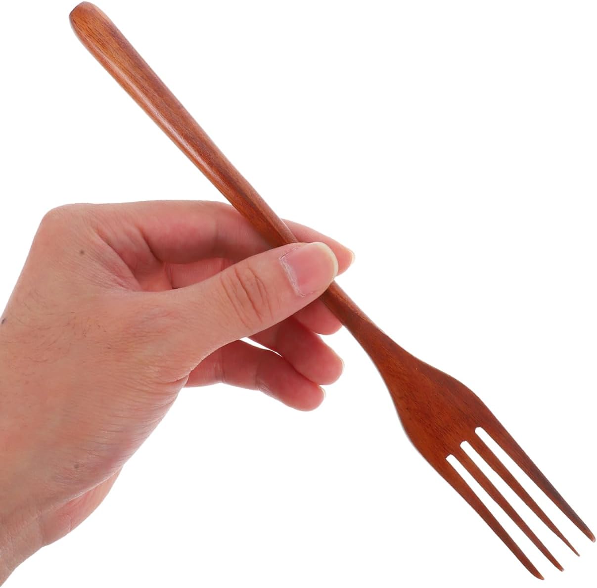 Cabilock Wooden Forks: Japanese Style Reusable Wood Tasting Fork for Salad  Pasta  Grill  Fruit  Noodles - Kitchen Cooking Serving Utensil