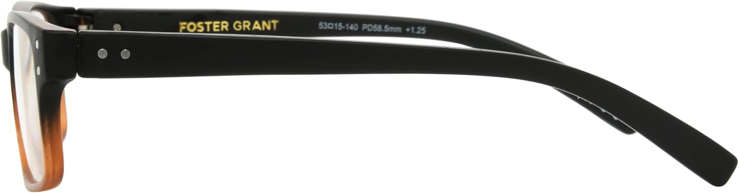 Foster Grant Men's Thomson Square Reading Glasses