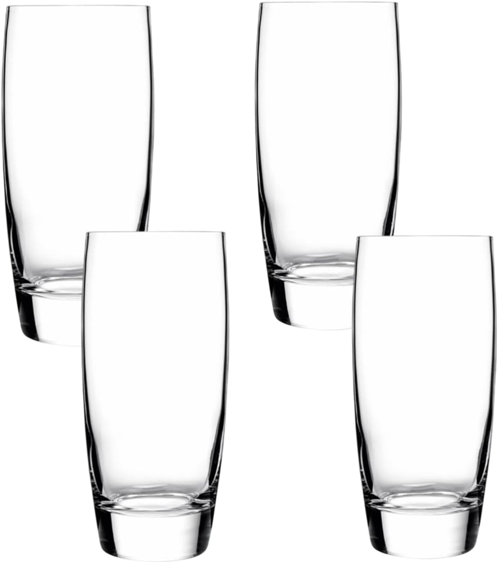 Luigi Bormioli Michelangelo 20 oz Beverage Glasses - Large Capacity  Crystal-Clear Design - Fine Laser-Cut Rims  Ideal for Various Beverages  Dishwasher Safe  Made in Italy (Set of 4)
