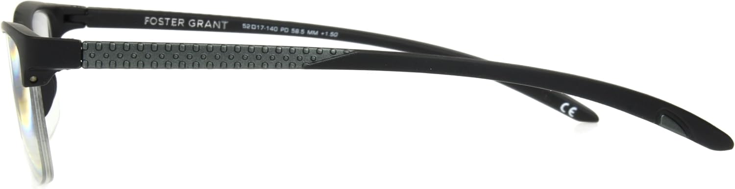 Foster Grant Men's Paolo Square Reading Glasses