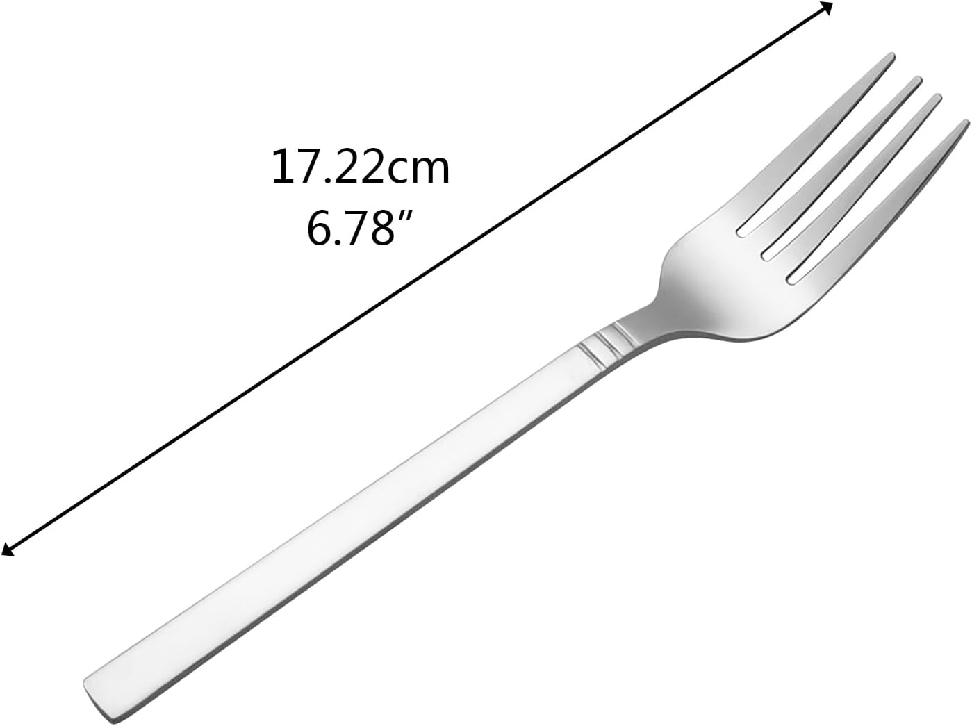 Morcte Stainless Steel Dessert Fork  Set of 12