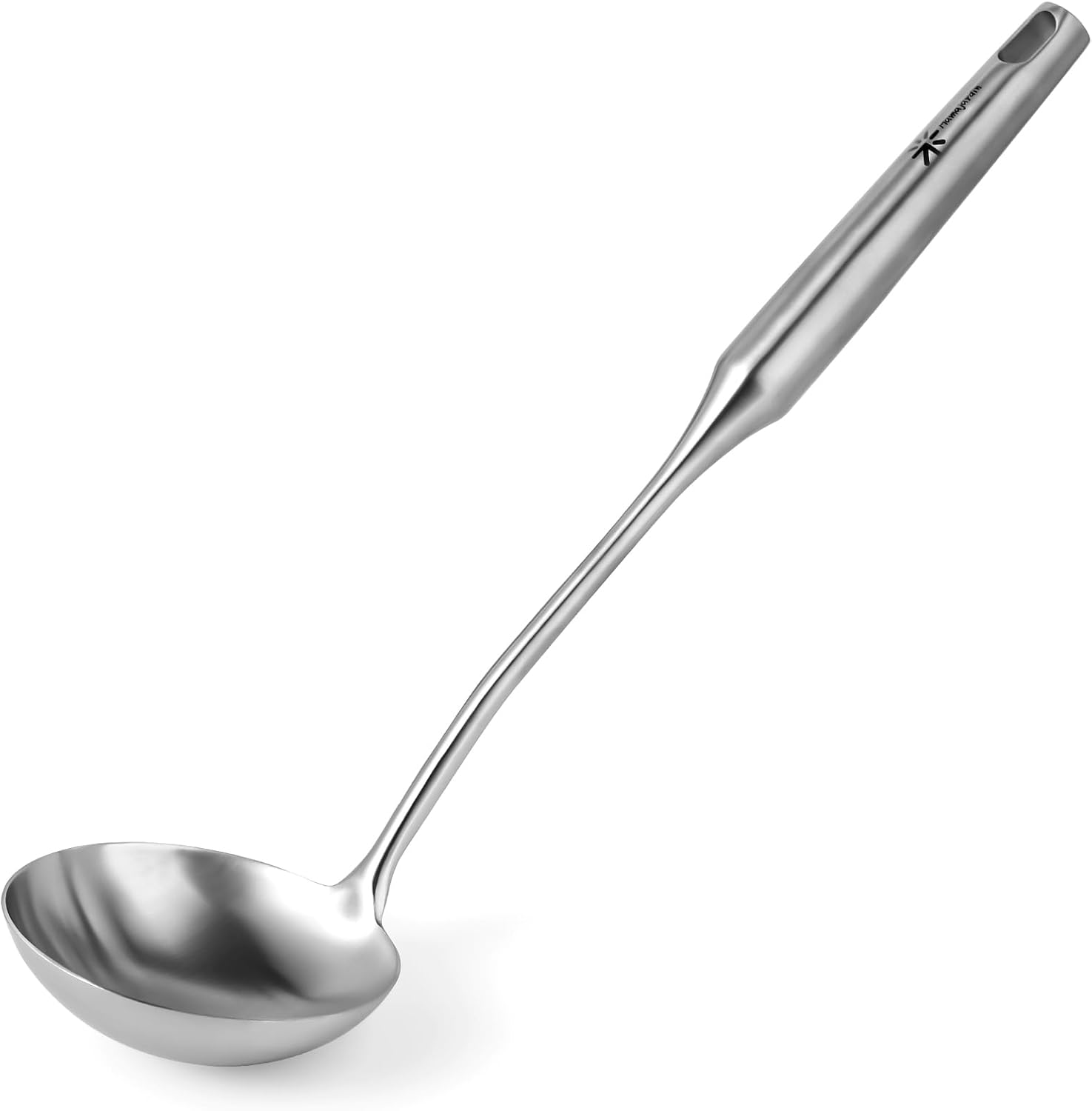 Soup Ladle - 18/10 Stainless Steel Ladle Spoon，13.8" Large Durable Metal Ladel for Serving or Cooking  Stirring  Wok & Soup  Professional Heavy Duty kitchen Utensils  Christmas gifts