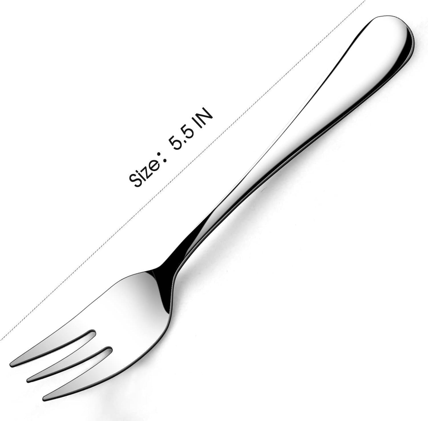 Dessert Forks Set of 12  5.5Inches  Stainless Steel Cocktail Fork  Appetizer Small Forks  Fruit Salad Fork for Party  Hotel  Restaurant，Dishwasher Safe
