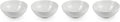 Le Creuset Stoneware Set of 4 Soup Bowls  22 oz. (6.25") each  White
