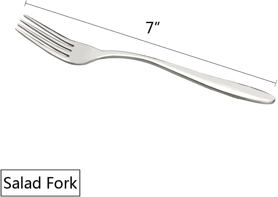 Ramddy 18/10 Stainless Steel Salad Fork  12-Piece  7-Inch