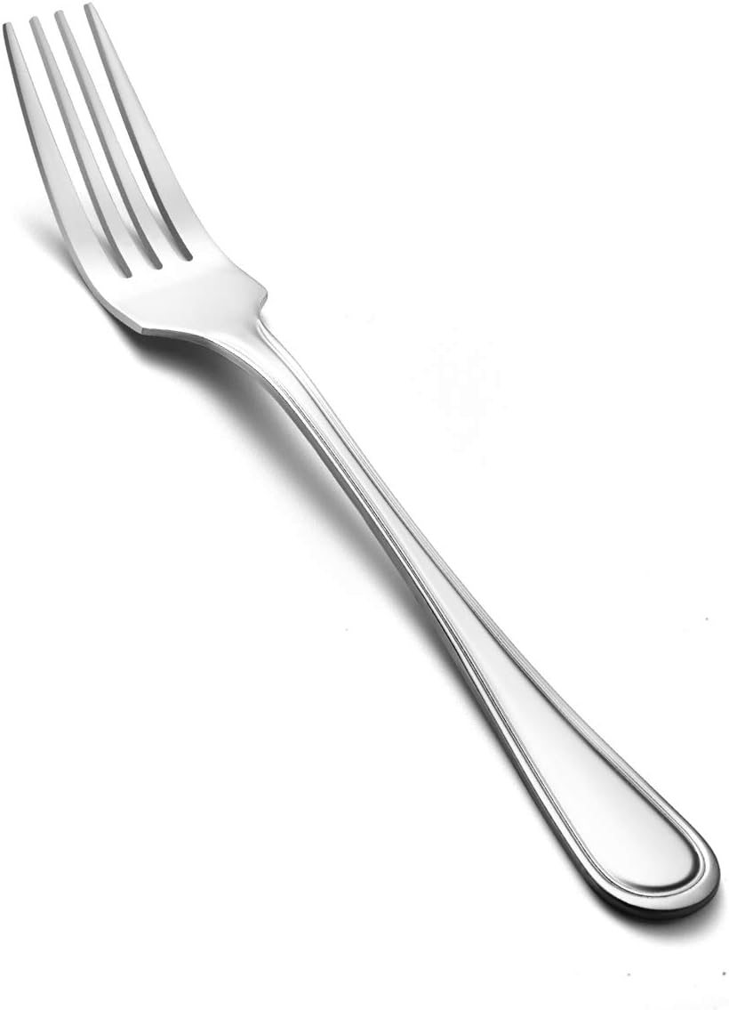 Snamonkia Set of 12 Dinner Forks Stainless Steel  8 Inches  18/0 Large Table Forks for Salad Steak Spaghetti