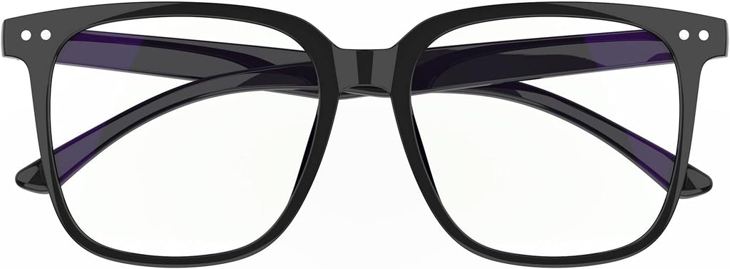 Oversized Square Blue Light Blocking Glasses for Women and Men - Gaming & Computer Anti-Fatigue