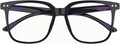 Oversized Square Blue Light Blocking Glasses for Women and Men - Gaming & Computer Anti-Fatigue