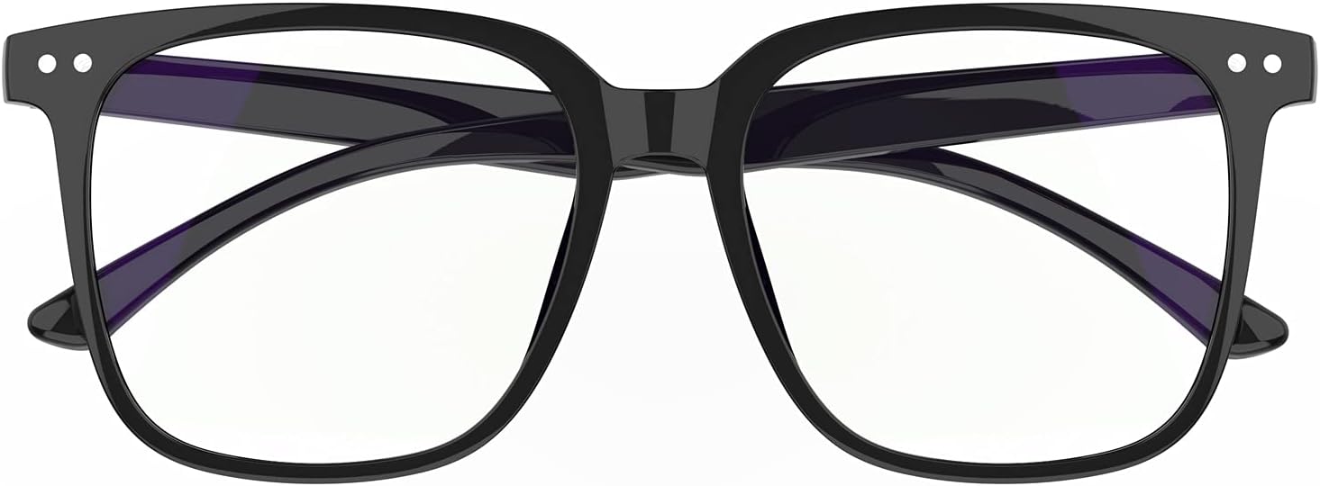 Oversized Square Blue Light Blocking Glasses for Women and Men - Gaming & Computer Anti-Fatigue