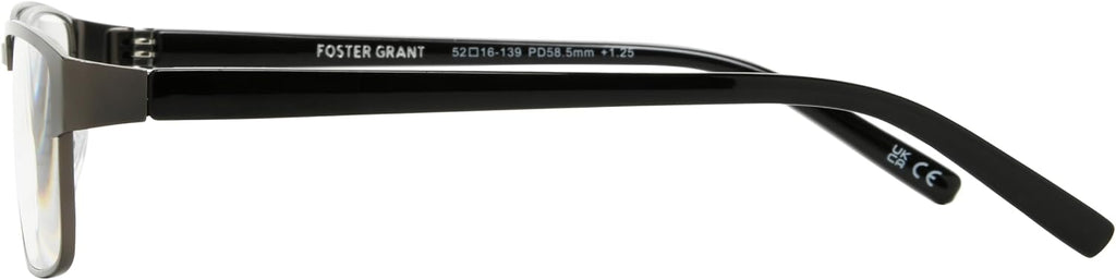 Foster Grant Men's Leo Square Reading Glasses