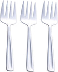 GoGeiLi Stainless Steel Large Serving Fork Set  9.5-inch Big Serving Fork for Party  Banquet  Buffet  Dishwasher Safe  Set of 3