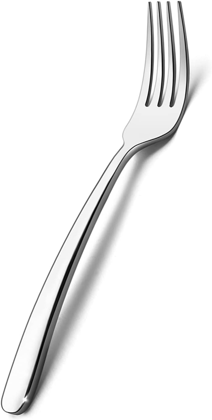 HaWare Heavy Duty Salad Forks  Stainless Steel 6.7 Inches 12-Pieces Dessert Forks  Modern & Elegant Design  Mirror Polished  Dishwasher Safe