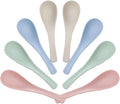 8 Pcs Plastic Spoon Dinner Spoons  Lnrkai Portable Reusable Soup Spoon Reusable Multicolor Lightweight Durable Spoon Dishwasher & Microwave Safe for Gift Set (8PCS)