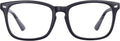 MAXJULI Blue Light Blocking Glasses Computer Reading/Gaming/TV/Phones Glasses for Women Men(Matt Black)