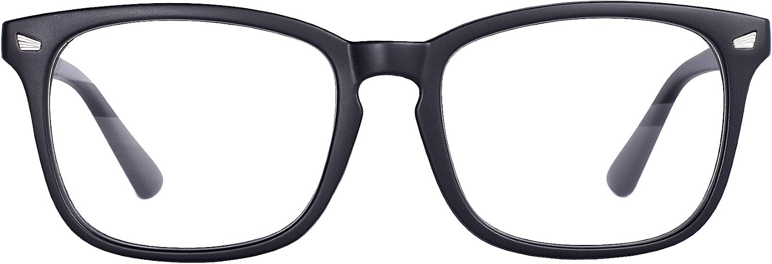 MAXJULI Blue Light Blocking Glasses Computer Reading/Gaming/TV/Phones Glasses for Women Men(Matt Black)
