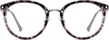 SOJOS Retro Round TR90 Blue Light Reading Glasses Womens Mens Readers Computer Glasses Eyewear Frame SJ9001