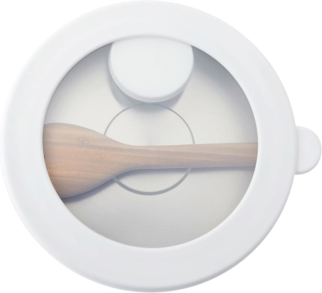 S'well Stainless Steel Salad Bowl Kit XL 184oz  Angel Food  Includes 5oz Canister For Dressing  Serving Utensils  and Removable Tray  Leakproof  Easy to Clean  Dishwasher and Refrigerator Safe