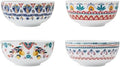 Mikasa Painted Medallion Set of 4 Bone China All Purpose Soup Cereal Bowl  18 Ounces