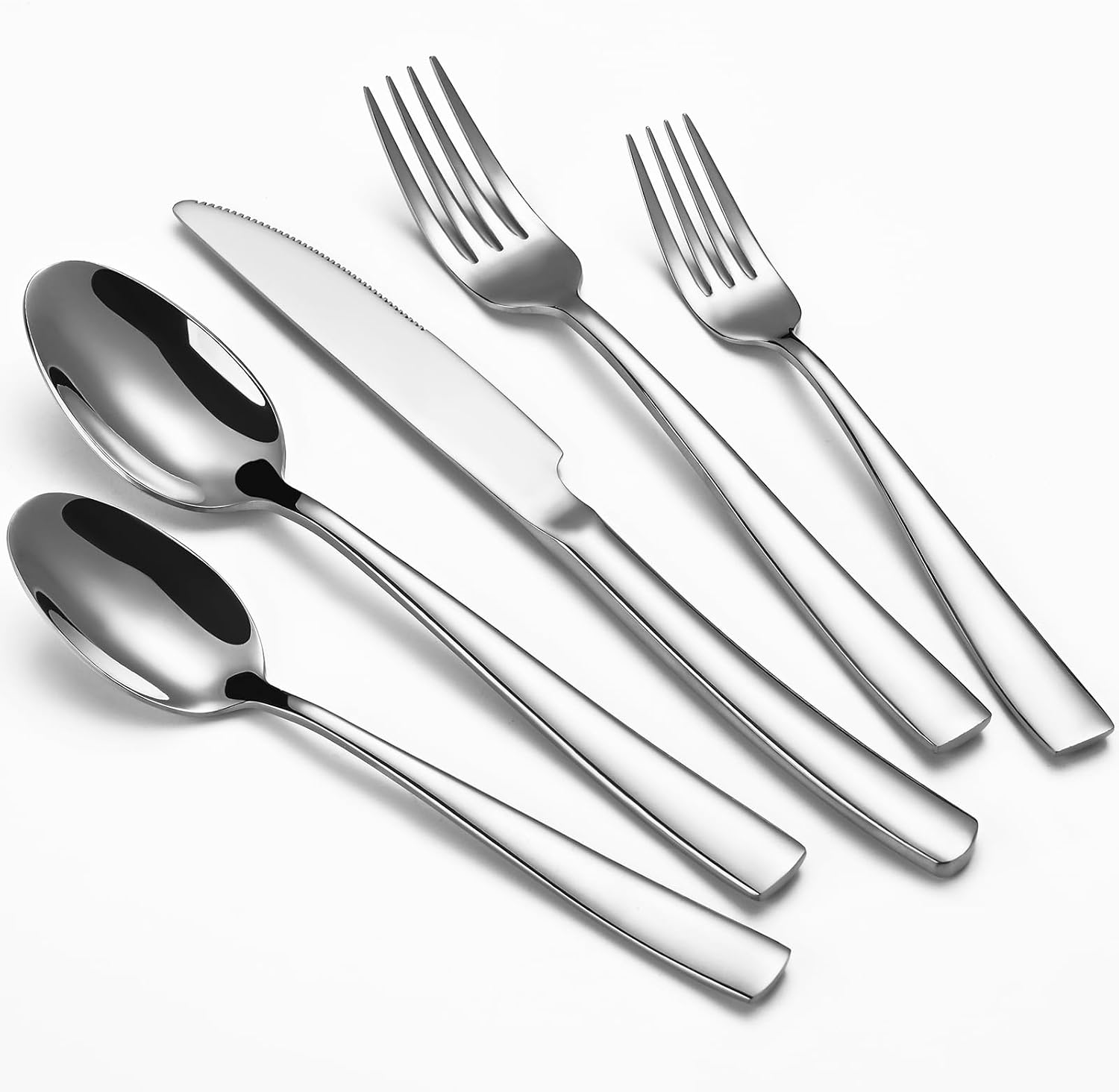 8-Piece Salad Forks Set  Food Grade Stainless Steel Silverware Dinner Fork  Flatware Forks Use for Home  Kitchen  Restaurant  Dishwasher safe - 7 Inches