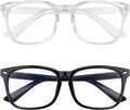 Blue Light Blocking Glasses  2 Pack Blue Light Glasses Men  Blue Light Glasses Women Eyeglasses Bluelight Eyestrain