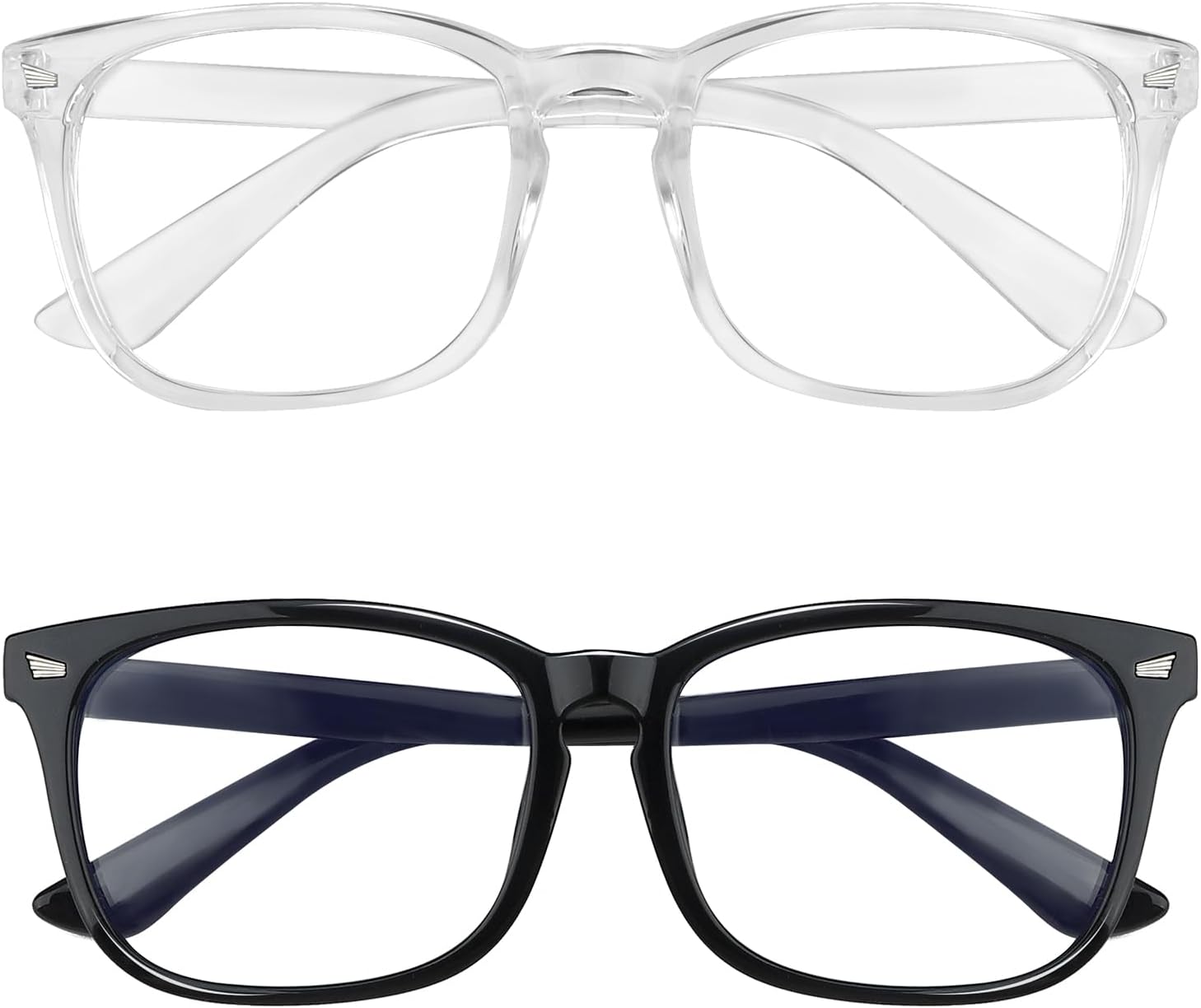 Blue Light Blocking Glasses  2 Pack Blue Light Glasses Men  Blue Light Glasses Women Eyeglasses Bluelight Eyestrain