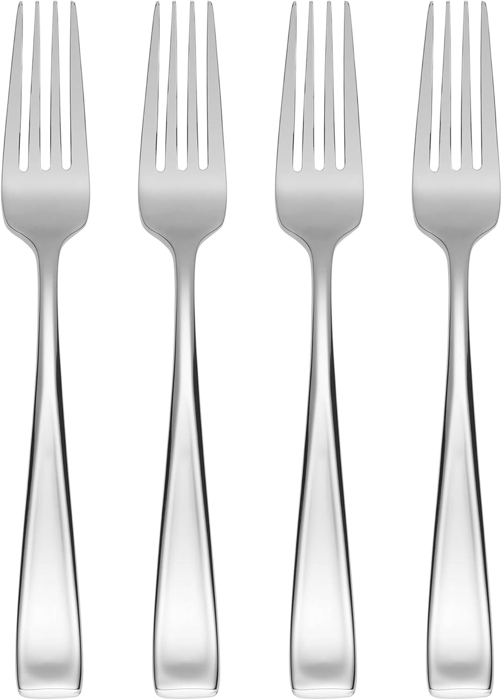 Oneida Moda Dinner Forks  Set of 4 Silver Dinner Forks  Set of 4