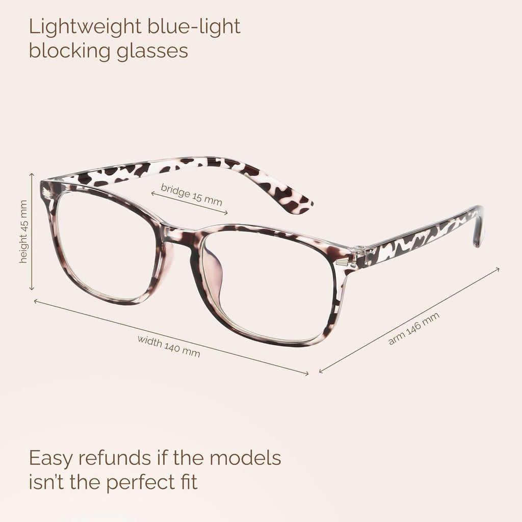 MIGSIR 6 Pack Blue Light Blocking Glasses for Women Men – Stylish Computer & Gaming Glasses  Fashion Square Frame Eyewear