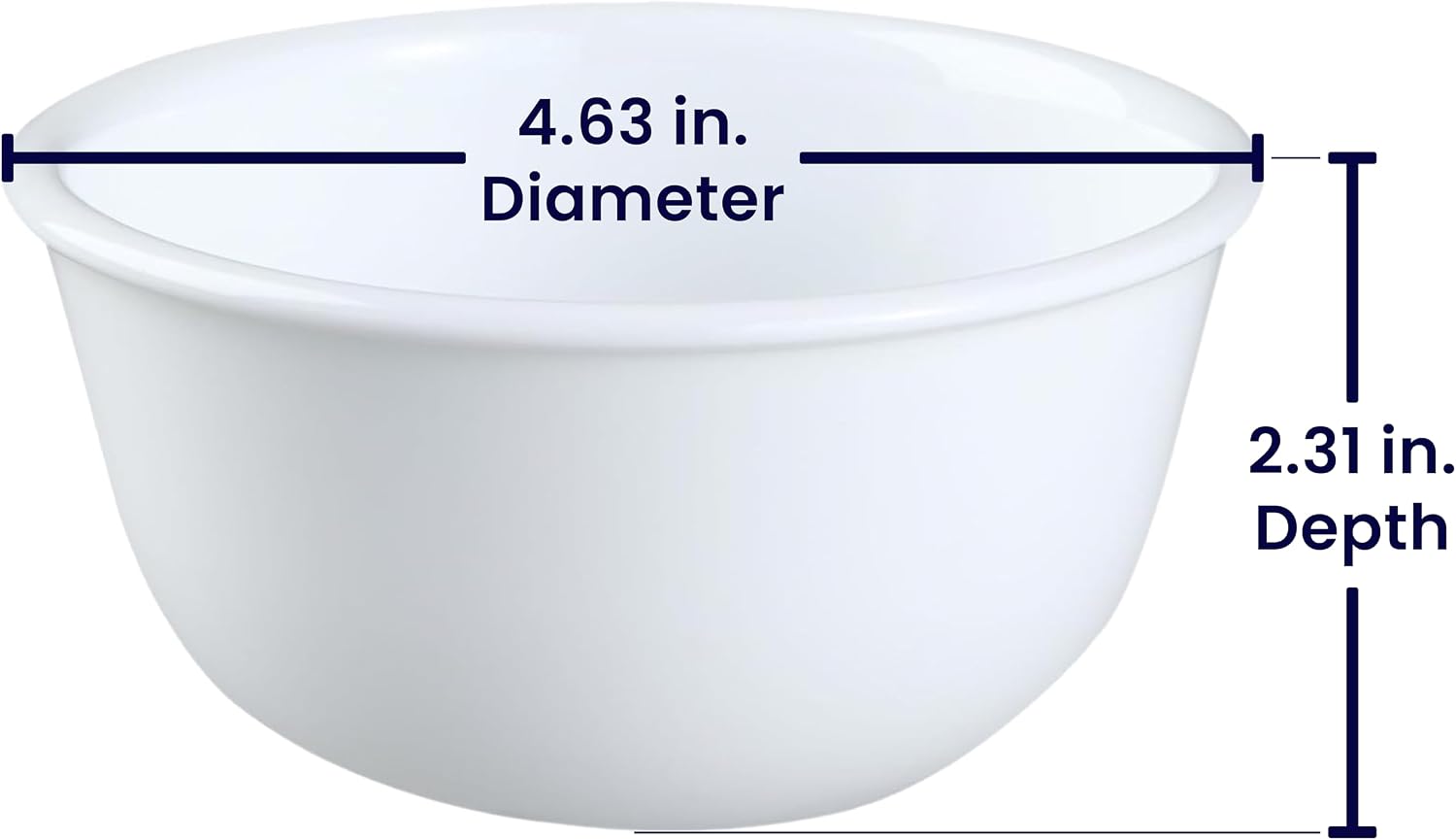 Corelle Livingware Winter Frost White 11-Oz Dessert Bowl (Set of 4) by Corelle Coordinates