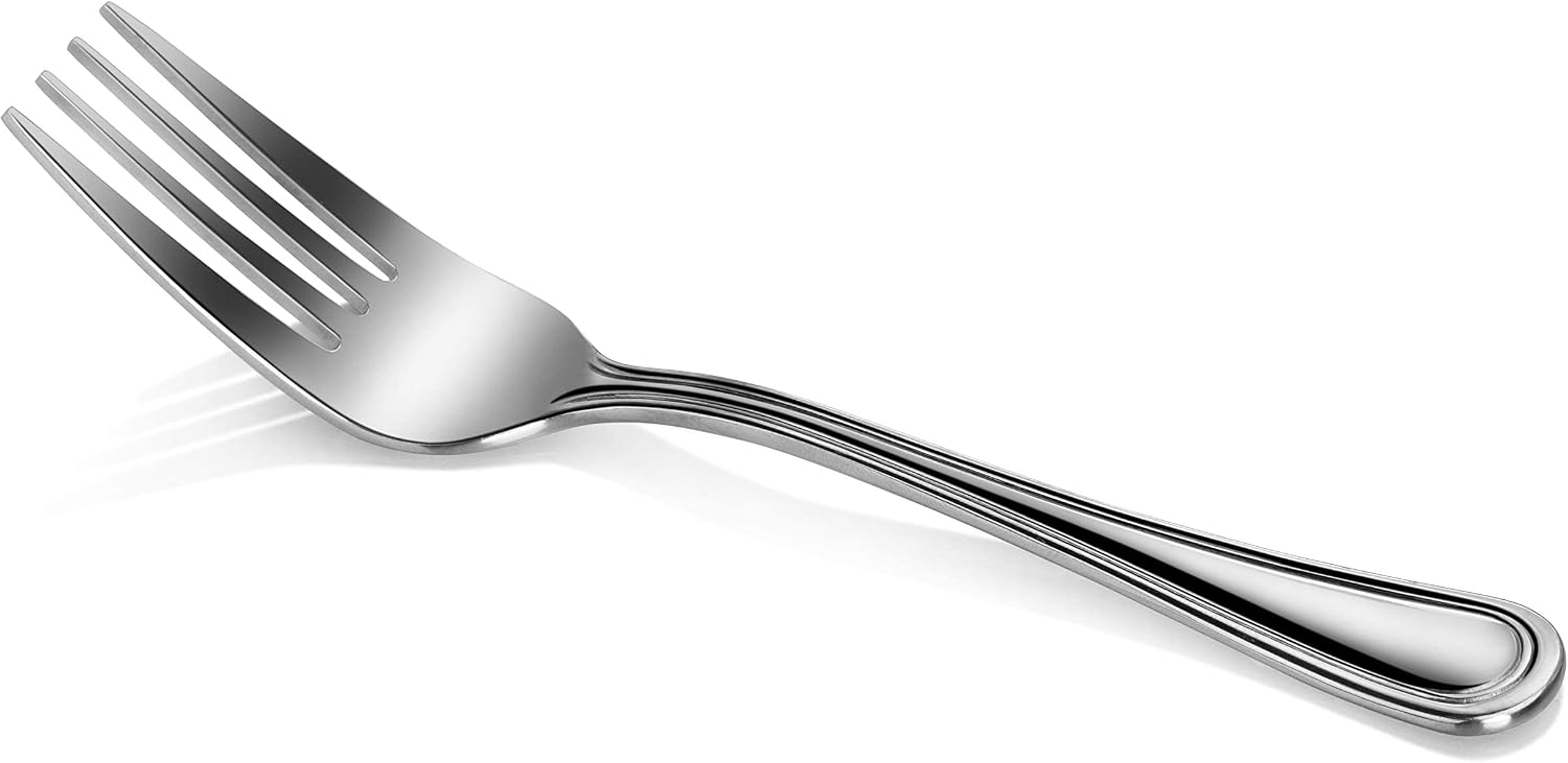 New Star Foodservice 58062 Slimline Pattern  18/0 Stainless Steel  Salad Fork  6.25-Inch  Set of 12