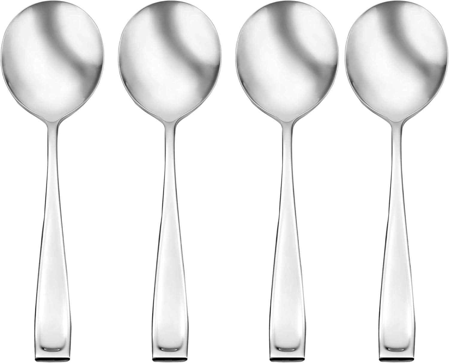Oneida Moda Fine Flatware Soup  Set Of 4 Spoon  STAINLESS