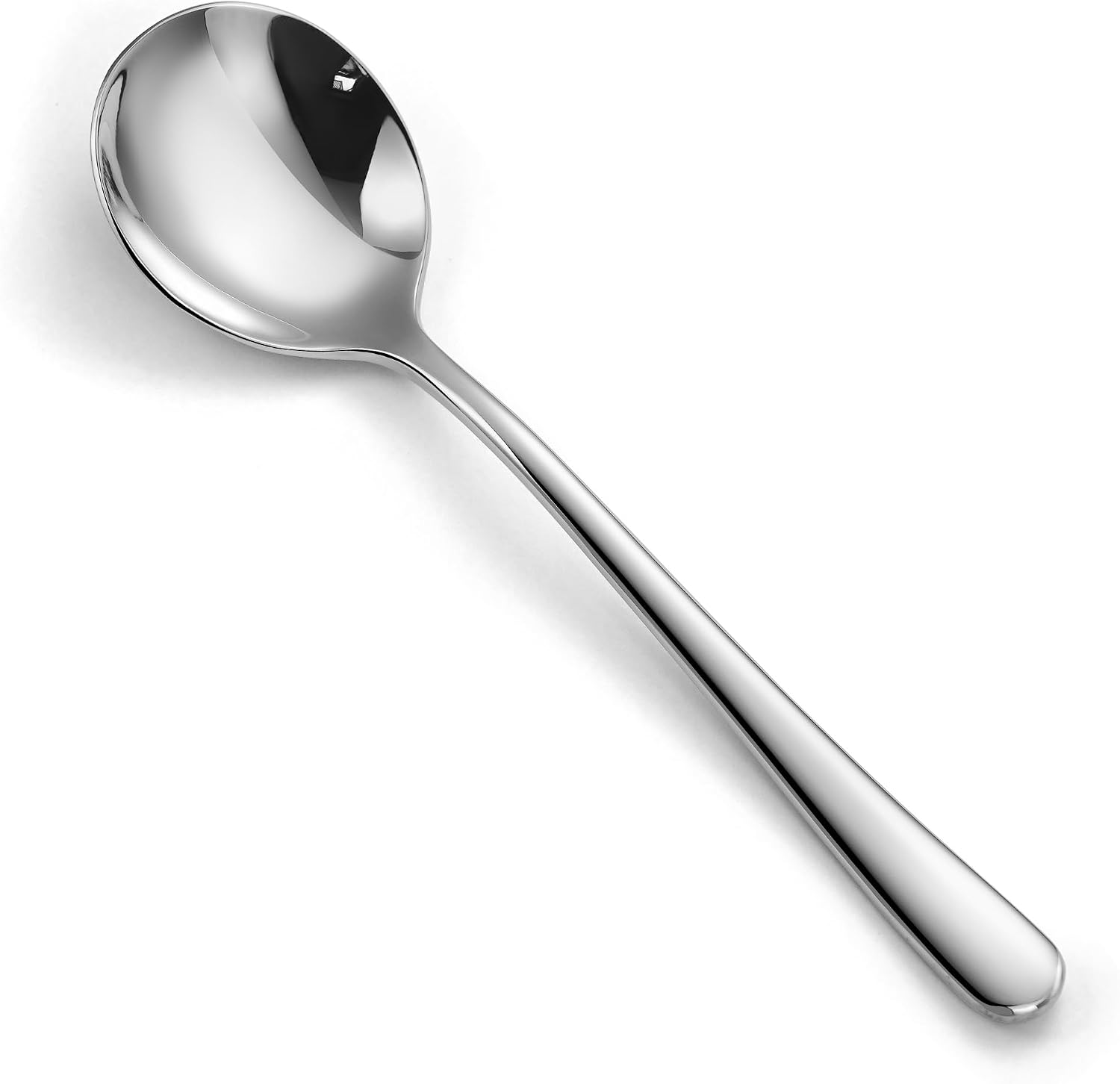 Soup Spoons Stainless Steel Round Soup Spoons Set of 4 Dishwasher Safe
