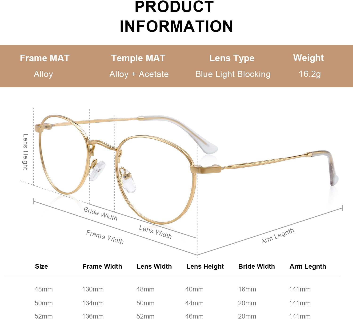 Small Metal Round Reading Glasses for Women Men Classic Vintage Retro Shades Blue Light Blocking Computer Readers