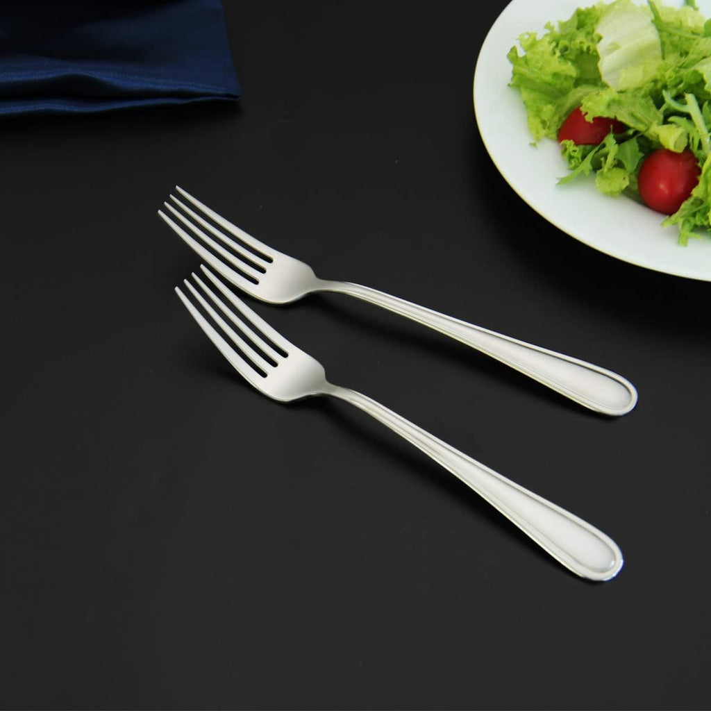 Table Forks Dinner Forks Stainless Steel 18/0 of Forks 6 Pcs for Home  Kitchen Restaurant  Dishwasher Safe  7.99 Inches  Silver