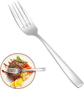 12 Piece Dessert Forks Set  Food-Grade Stainless Steel Silverware Forks  Salad Forks  Metal Forks for Home  Kitchen or Restaurant  Mirror Polished  Dishwasher Safe - 8 Inch