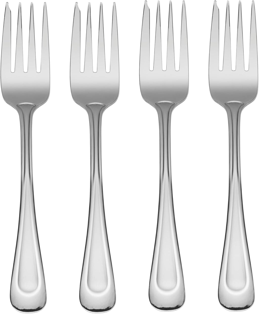 Oneida Satin Sand Dune Everyday Flatware Salad Forks  Set of 4