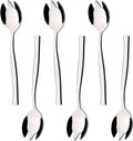 6-Piece Silver Stainless Steel Sporks  7.9 INCH Stainless Steel Spoon Sporks  Ice Cream Spoon & Salad Forks Flatware Set