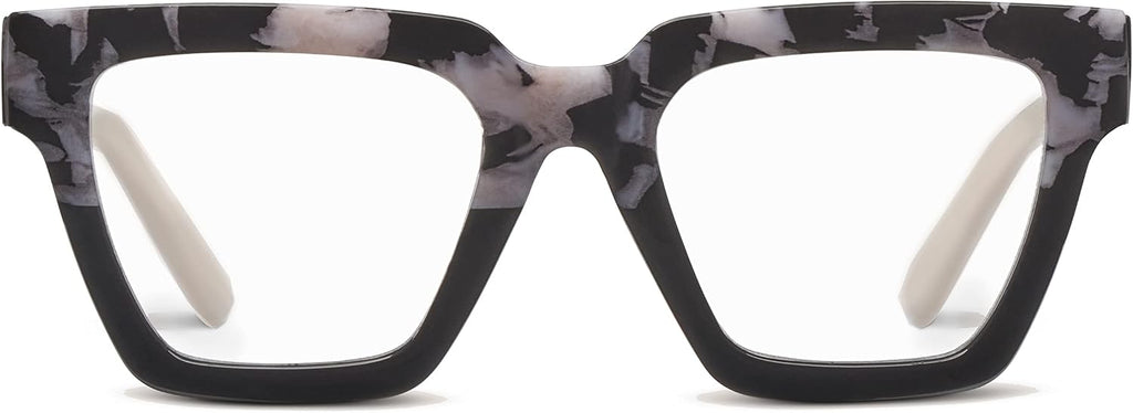 Oprah's Favorite Things Take a Bow Oversized Square Blue Light Blocking Reading Glasses